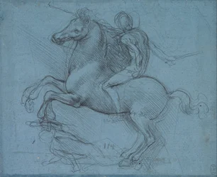 Étude pour un monument équestre (recto)